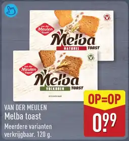 ALDI Van Der Meulen Melba Toast aanbieding