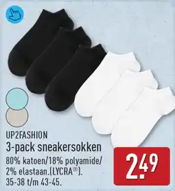 ALDI Up2fashion 3-Pack Sneakersokken aanbieding