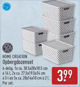ALDI Home Creation Opbergdozenset aanbieding