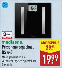 ALDI Medisana Personenweegschaal BS A45 aanbieding