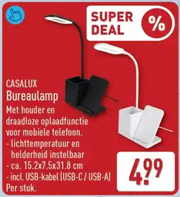 ALDI Casalux Bureaulamp aanbieding
