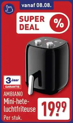 ALDI Ambiano Mini-Heteluchtfriteuse aanbieding
