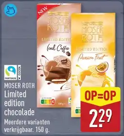 ALDI Moser roth limited edition chocolade aanbieding