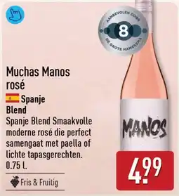 ALDI Muchas manos rosé aanbieding