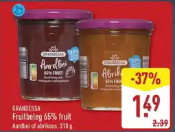 ALDI Grandessa fruitbeleg 65% fruit aanbieding
