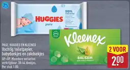 ALDI Page, huggies en kleenex vochtig toiletpapier, babydoekjes en zakdoekjes aanbieding