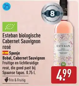 ALDI Esteban biologische cabernet sauvignon rosé aanbieding