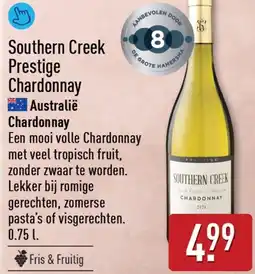 ALDI Southern creek prestige chardonnay aanbieding