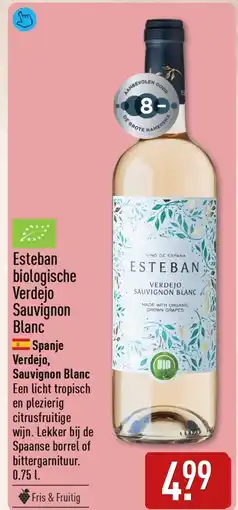 ALDI Esteban biologische verdejo sauvignon blanc aanbieding
