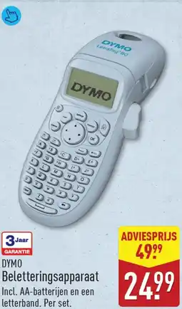 ALDI Dymo beletteringsapparaat aanbieding