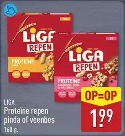 ALDI Liga proteïne repen pinda of veenbes aanbieding