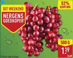 ALDI Pitloze rode druiven aanbieding