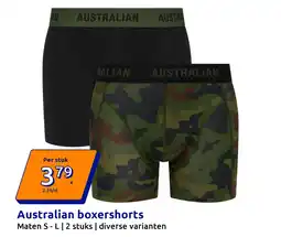 Action Australian boxershorts aanbieding
