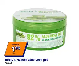 Action Betty's Nature aloë vera gel aanbieding