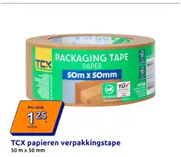 Action TCX papieren verpakkingstape aanbieding