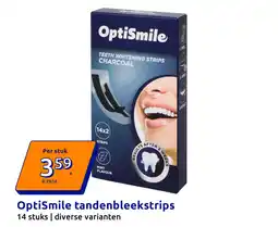 Action OptiSmile tandenbleekstrips aanbieding