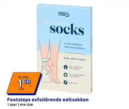 Action Footsteps exfoliërende eeltsokken aanbieding