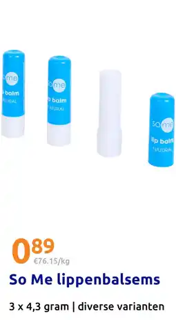 Action So Me lippenbalsems aanbieding