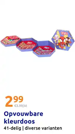Action Opvouwbare kleurdoos aanbieding