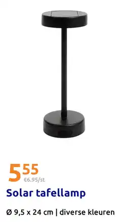 Action Solar tafellamp aanbieding