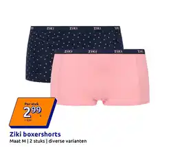 Action Ziki boxershorts aanbieding