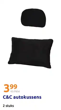 Action C&C autokussens aanbieding