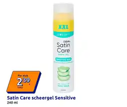 Action Satin Care scheergel Sensitive aanbieding