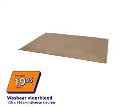 Action Wasbaar vloerkleed aanbieding