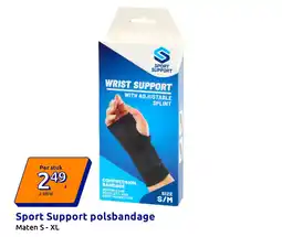 Action Sport Support polsbandage aanbieding