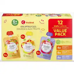 Kruidvat Kruidvat 6+M Bio Knijpfruitjes aanbieding