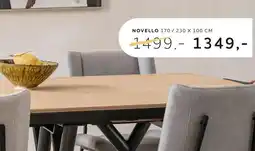 Xooon Novello, uitschuiftafel 170 (+ 60) x 100 cm - natural aanbieding