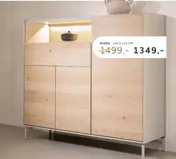 Xooon Niora, dressette 148 cm - 3-deuren + 1-lade + 1-niche aanbieding