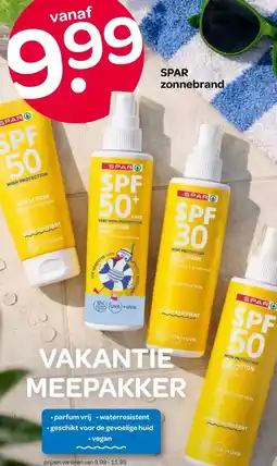 Spar SPAR zonnebrand aanbieding