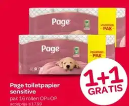 Spar Page toiletpapier sensitive aanbieding