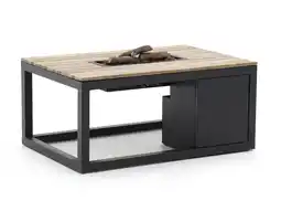 Kees Smit Cosiraw lounge vuurtafel 120x80x55cm aanbieding