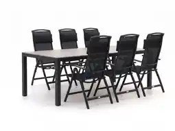 Kees Smit + 15% kassakorting | Forza Capri/Fidenza 220cm dining tuinset 7-delig verstelbaar aanbieding
