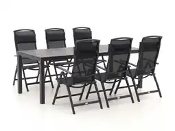 Kees Smit + 15% kassakorting | Forza Capri/Menzano 220cm dining tuinset 7-delig verstelbaar aanbieding