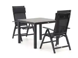 Kees Smit + 15% kassakorting | Bellagio Avenza/Fidenza 90cm dining tuinset 3-delig verstelbaar aanbieding