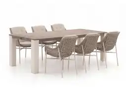 Kees Smit + 15% kassakorting | Manifesto Novara/ROUGH-X 240cm dining tuinset 7-delig aanbieding