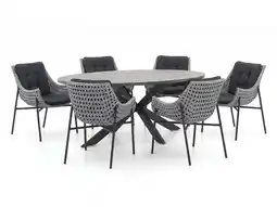 Kees Smit + 15% kassakorting | Manifesto Novara/Fidenza ovaal 180cm dining tuinset 7-delig aanbieding