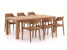 Kees Smit + 15% kassakorting | Bellagio Balba/Buxton 220cm dining tuinset 7-delig stapelbaar aanbieding