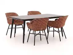 Kees Smit Hartman Delphine/Sophie Studio 170cm dining tuinset 5-delig aanbieding