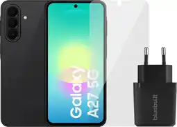 Coolblue Samsung Galaxy A27 128GB Zwart 5G + Basis Accessoirepakket aanbieding