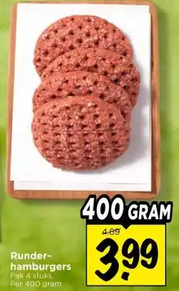 Vomar Voordeelmarkt Runder- hamburgers aanbieding