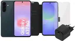 Coolblue Samsung Galaxy A37 128GB Donkergroen 5G + Compleet Accessoirepakket aanbieding