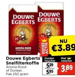 Vomar Voordeelmarkt Douwe Egberts Snelfilterkoffie aanbieding