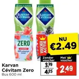 Vomar Voordeelmarkt Karvan Cévitam Zero aanbieding