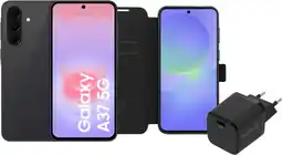 Coolblue Samsung Galaxy A37 128GB Zwart 5G + Basis Accessoirepakket aanbieding