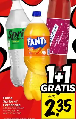 Vomar Voordeelmarkt Fanta, Sprite of Fernandes aanbieding