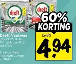 Vomar Voordeelmarkt Dreft Vaatwas aanbieding